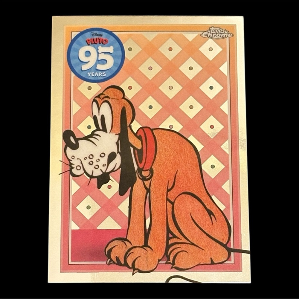 [5/$20] 2025 TOPPS CHROME DISNEY PLUTO 95TH ANNIVERSARY INSERT CARD PL-4 - NM